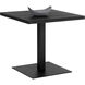 Merano 32 X 32 inch Black Outdoor Bistro Table